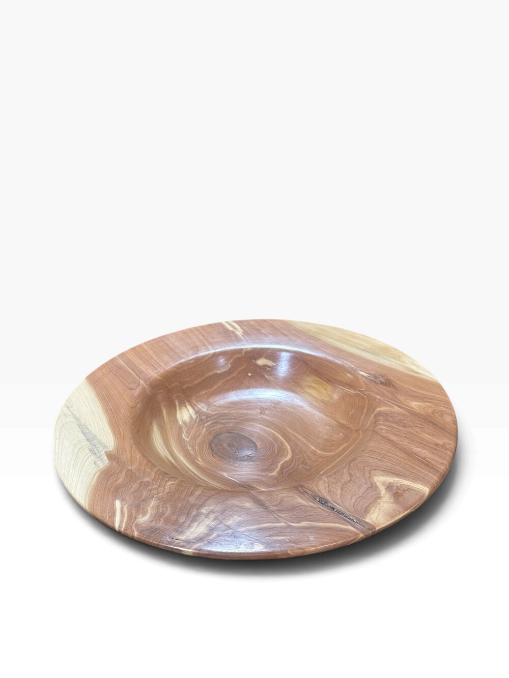 14 Inch Wooden Bowl Natural Wood Decorative Serving Dish